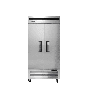 MBF8506GR — 40"-Wide Bottom Mount Solid Two-Door Reach-in S/S Refrigerator